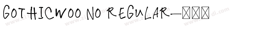 gothicwoo no regular字体转换